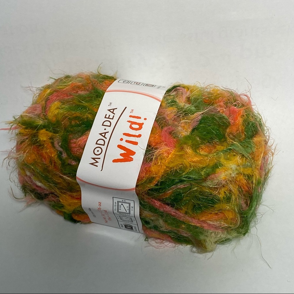 Two Balls of Moda Dea Wild! Knitting Yarn